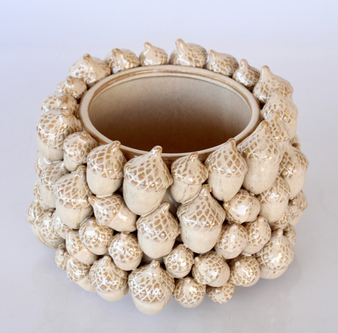 Large Acorn Ceramic Vase